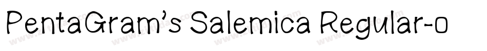 PentaGram’s Salemica Regular字体转换
